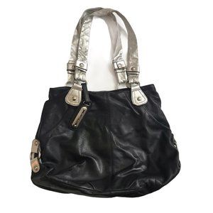 B MAKOWSKY Leather Hobo Shoulder Tote Bag